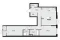 3 room apartment 87 m² Northern Administrative Okrug, Russia