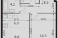 Mieszkanie 2 pokoi 46 m² Konkovo District, Rosja