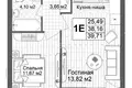 Wohnung 38 m² Nischni Nowgorod, Russland