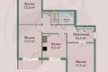 Квартира 3 комнаты 68 м² Борисов, Беларусь