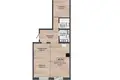 3 room apartment 60 m² Kalodziscanski sielski Saviet, Belarus
