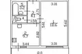 Mieszkanie 1 pokój 37 m² Petersburg, Rosja