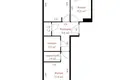 Appartement 3 chambres 66 m² Zaslawie, Bélarus