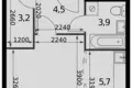 Студия 1 комната 30 м² Развилка, Россия