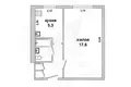 Wohnung 1 zimmer 29 m² Brest, Belarus