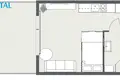 Apartamento 1 habitación 26 m² Klaipeda, Lituania