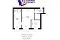 2 room apartment 45 m² Minsk, Belarus