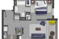 Wohnung 1 Schlafzimmer 28 m² Santiago, Chile