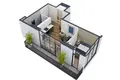 Wohnung 2 zimmer 47 m² Batumi, Georgien