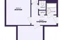 2 room apartment 49 m² Minsk, Belarus