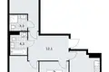 Mieszkanie 3 pokoi 71 m² Troick, Rosja
