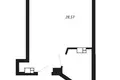 Mieszkanie 1 pokój 29 m² Mińsk, Białoruś