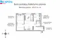 2 room apartment 46 m² Elektrenai, Lithuania