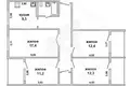 Apartamento 4 habitaciones 82 m² Muchaviecki sielski Saviet, Belarús