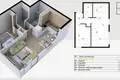 Apartamento 1 habitacion 31 m² Budva, Montenegro