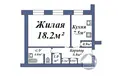 1 room apartment 39 m² Baranavichy, Belarus