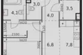 Wohnung 1 zimmer 44 m² Moskau, Russland