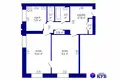 2 room apartment 59 m² Minsk, Belarus