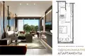 Estudio 40 m² Moscú, Rusia
