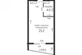 Квартира 1 комната 32 м² Минск, Беларусь