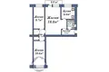 Appartement 3 chambres 55 m² Baranavitchy, Bélarus