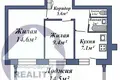 2 room apartment 50 m² Baranovichi, Belarus