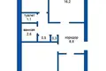 3 room apartment 65 m² Losnica, Belarus