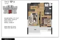 1 bedroom apartment 58 m² Mezitli, Turkey