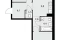 3 room apartment 60 m² poselenie Sosenskoe, Russia