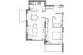 1 bedroom apartment 55 m² Boreti, Montenegro