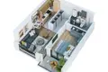Wohnung 1 Schlafzimmer 45 m² Bar, Montenegro