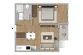 Mieszkanie 3 pokoi 91 m² Kagithane, Turcja