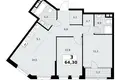 Wohnung 3 Zimmer 64 m² Nördlicher Verwaltungsbezirk, Russland