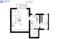 Квартира 1 комната 33 м² Паланга, Литва