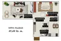 2 room apartment 47 m² Buivydiskes, Lithuania