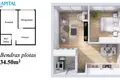 Квартира 2 комнаты 35 м² Клайпеда, Литва