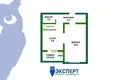 1 room apartment 43 m² Barawlyany, Belarus