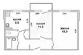 Квартира 2 комнаты 52 м² Кобрин, Беларусь