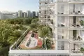 Complejo residencial New complex of furnished apartments Cove Grand with swimming pools, lounge areas and mini golf, Dubailand, Dubai, UAE