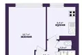 1 room apartment 31 m² Minsk, Belarus