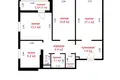 3 room apartment 78 m² Kopisca, Belarus