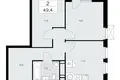 2 room apartment 49 m² Moscow, Russia