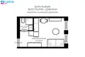 1 room apartment 23 m² Vilnius, Lithuania