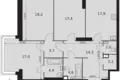 Mieszkanie 3 pokoi 102 m² Moskwa, Rosja