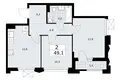 Квартира 2 комнаты 49 м² район Троицк, Россия