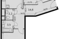 Квартира 2 комнаты 71 м² Развилка, Россия