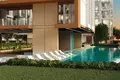 Complejo residencial New residence Levanto with a swimming pool, a business center and a health club, JVC, Dubai, UAE