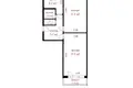 2 room apartment 51 m² Minsk, Belarus