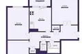 3 room apartment 69 m² Minsk, Belarus