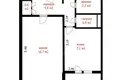 Appartement 1 chambre 36 m² Minsk, Bélarus